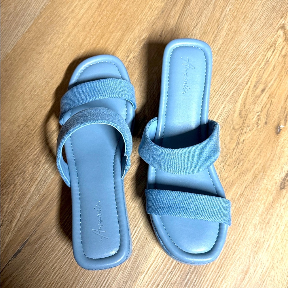 Women's Blue Platform Sandals